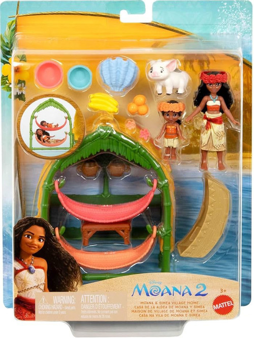 Disney Moana 2 Moana Simea Village Home 3.5 Playset Mattel - ToyWiz