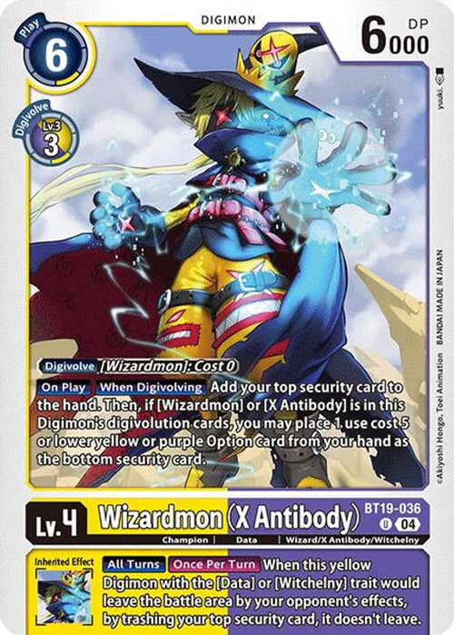 Digimon Trading Card Game Release Special Booster 2.0 Uncommon Wizardmon (X Antibody) BT19-036 Digimon Trading Card Game Release Special Booster 2.0 Uncommon Wizardmon (X Antibody) BT19-036