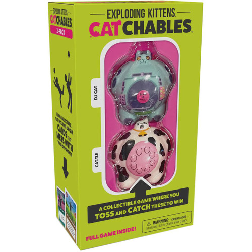 Exploding Kittens Catchables Cat-Tle DJ-Cat Exclusive 2-Pack Exploding ...