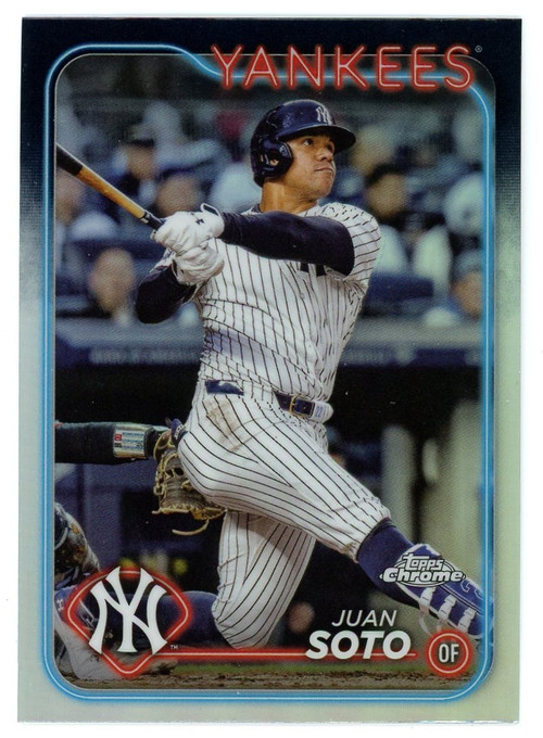 MLB Topps 2024 Topps Chrome Single Card Refractor Juan Soto 150 