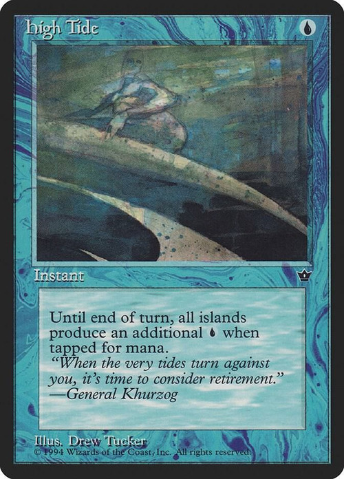 Magic The Gathering Fallen Empires Single Card Common High Tide Lightly  Played - ToyWiz