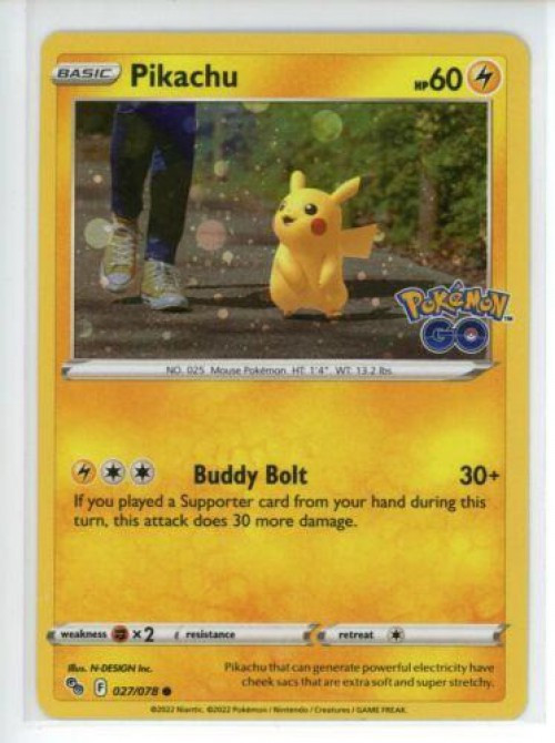 ピカチュウ Pokémon GO PROMO272/ S-P 131764307 ピカチュウ Pokémon GO PROMO272/ S-P 131764307