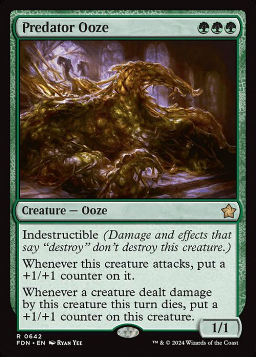 Magic The Gathering Foundations Single Card Rare Predator Ooze 642 ...