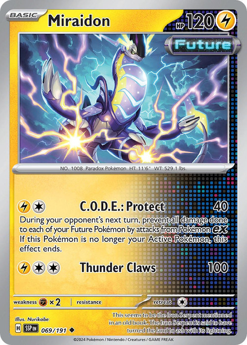 Pokemon Trading Card Game Surging Sparks Single Card Uncommon Miraidon 69 -  ToyWiz