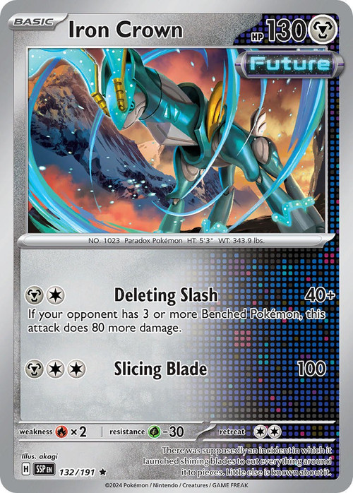 Pokemon Trading Card Game Surging Sparks Single Card Rare Iron Crown 132 -  ToyWiz