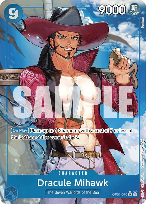 ワンピース カードゲーム DRACULE MIHAWK #070 One Piece Trading Card Game Premium Booster Single Card Super Rare
