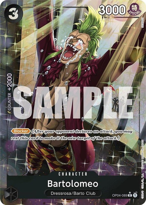 Ｂａｒｔｏｌｏｍｅｏ Ｐ One Piece Trading Card Game Premium Booster Single Card Rare
