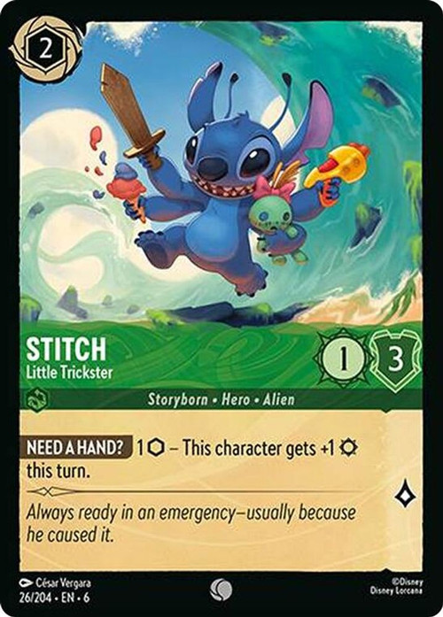 Disney Lorcana Stitch トレーディングカード Disney Lorcana Trading Card Game Azurite Sea Single Card Common