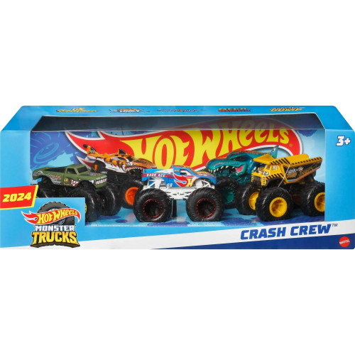 Hot Wheels Monster Trucks Crash Crew Diecast Car 5-Pack