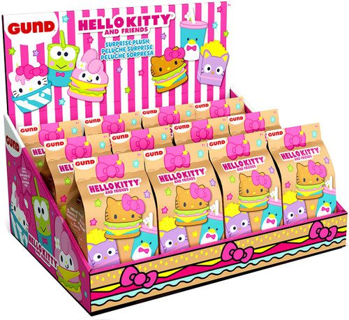 Sanrio Hello Kitty Friends Plush Keychain Fast Food 4 Mystery Box