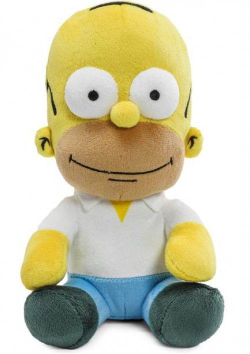 Peluche De Homer Simpson De 30 Cm – Cabeza De Vinilo Y Cuerpo Súper Suave, Licencia Oficial Para Fans