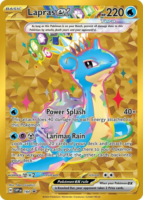 Pokemon Scarlet Violet Single Card Promo Lapras ex SVP164 - ToyWiz