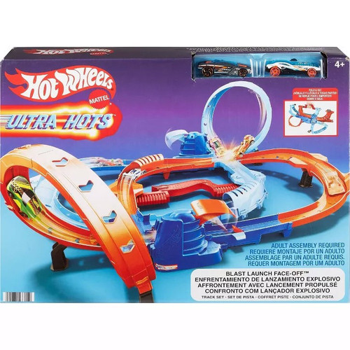 Hot Wheels Ultra Hots Blast Launch Face-Off 164 Track Set Mattel