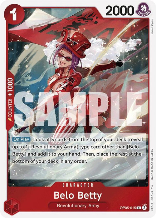 One Piece Trading Card Game Premium Booster Single Card Rare Belo
