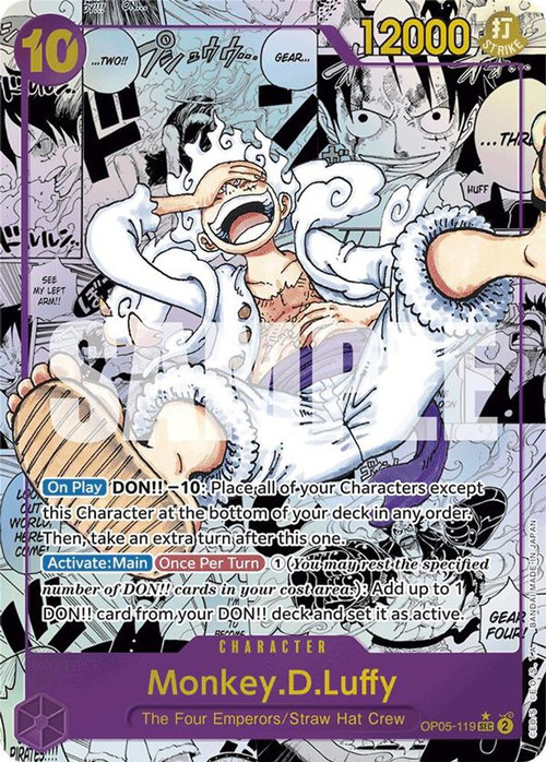 ワンピース カードゲーム ONE PIECE CARD GAME Monkey.D.Luffy One Piece Trading Card Game Premium Booster Single Card Secret