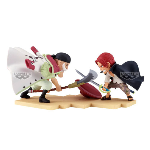 One Piece World Collectable Figure WCF Log Stories Edward Newgate vs Shanks 5.1-Inch Collectible PVC Figure