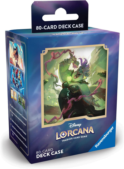 lorcana card deck box Disney Trading Game Archazias Island Ursula Holds 80 Cards Ravensburger The Lorcana Disney Tiana Deck Box is a must Lorcana Azurite Sea Deck Box