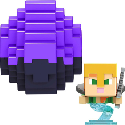 Minecraft Mini Mode Spawn Egg Wayward Alex Mini Figure Purple Mattel ...