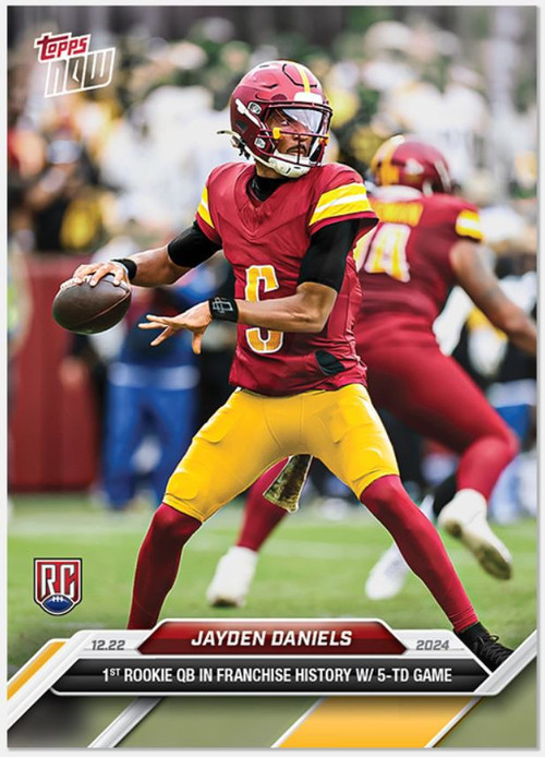 NFL Washington Commanders 2024 NOW Football Single Card Jayden Daniels ...