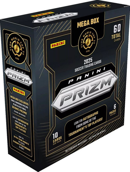 FIFA World Cup Panini 2025 Prizm Soccer Trading Card MEGA Box 6