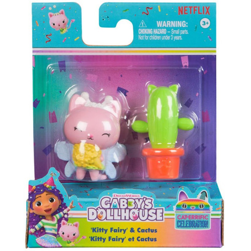 Gabbys Dollhouse Cat-Errific Celebration Kitty Fairy Cactus 2 Mini
