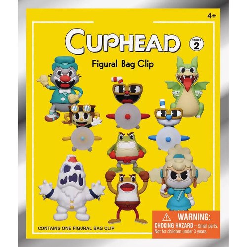 Cuphead 3D Figural Foam Bag Clip Cuphead Series 2 Mystery Pack 1