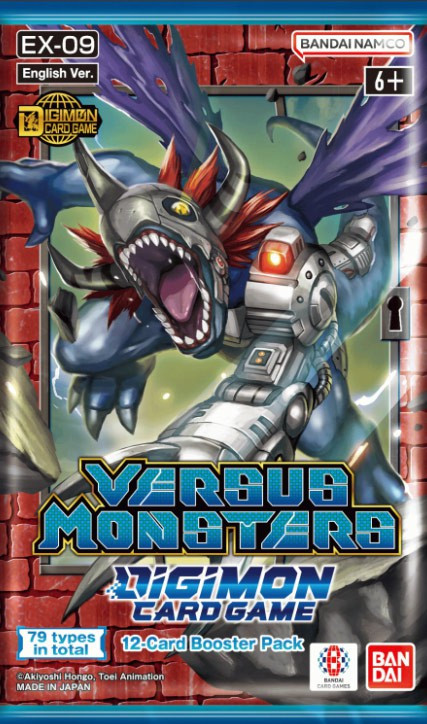 Digimon Card Game Versus Monsters Extra Booster Pack EX09 ENGLISH, 12 Cards Bandai - ToyWiz Digimon Card Game Versus Monsters Extra Booster Pack EX09 ENGLISH, 12 Cards Bandai - ToyWiz