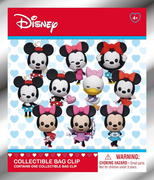 Disney 3D Figural Foam Bag Clip Minnie Mouse Series 1 Mystery Pack