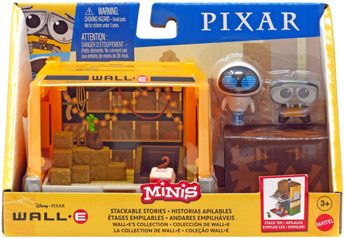 Disney Pixar Wall-E MINIS Garage Stackable Stories Playset