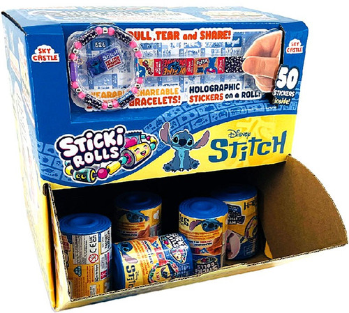 Sticki Rolls Lilo & Stitch Stitch Mystery Capsule Box [24 Packs]