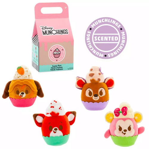 Disney Munchlings Micro Plush Cupcake Craze 4 Mystery Pack 1