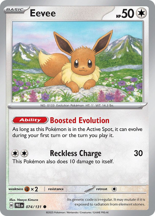 Pokemon Trading Card Game Prismatic Evolutions Single Card Common