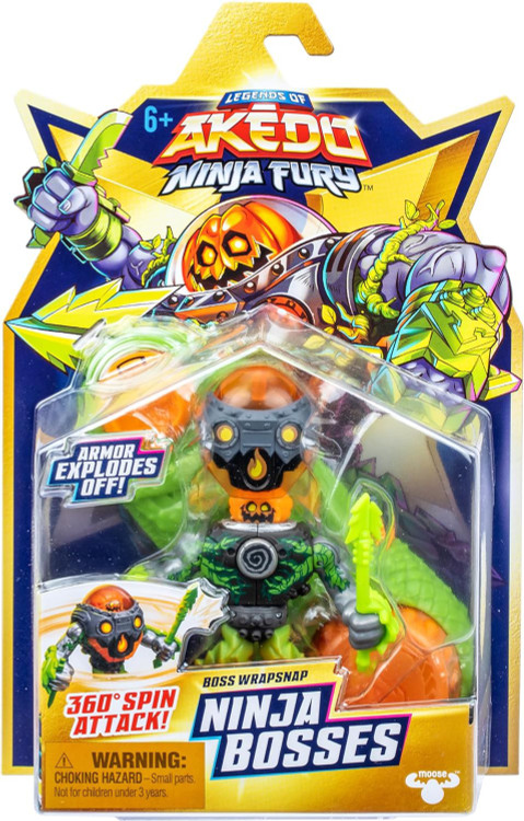 Legends of Akedo Ninja Fury Ninja Bosses Wrapsnap 3 Mini Battling