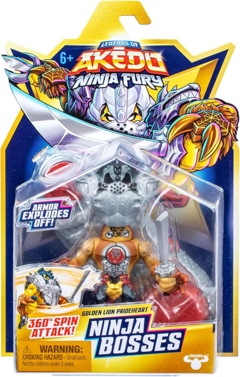 Legends of Akedo Ninja Fury Ninja Bosses Golden Lion Prideheart 3