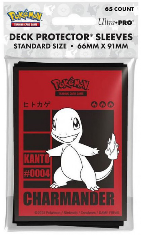 red foil charmander card sleeve 2023 Ultra PRO: Standard 65ct Sleeves proof acrylic case Obsidian Flames (SV03) Elite Trainer