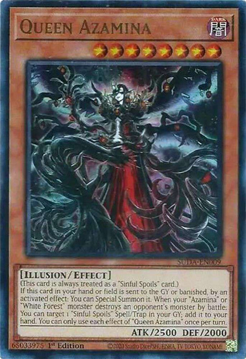 NM Saint Azamina – SUDA-EN036 – Secret Rare 1st Edition – Yu-Gi-Oh! Supreme Darkness
