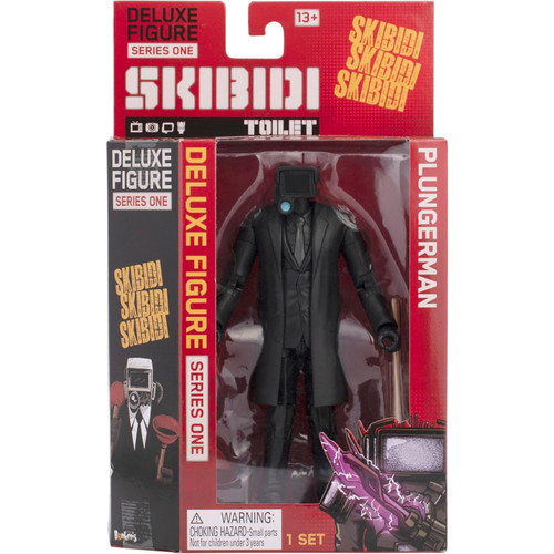 Skibidi Toilet Series 1 Plungerman 6 Action Figure Bonkers Toy Co