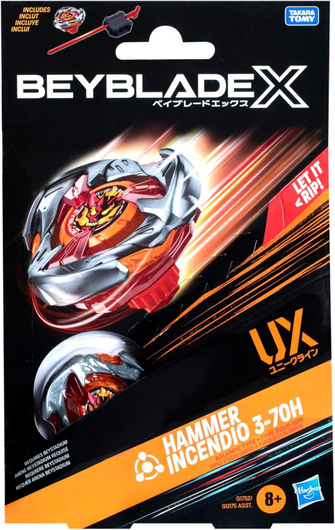 Beyblade X Hammer Incendio 3-70H Starter Pack Set Hasbro Toys - ToyWiz