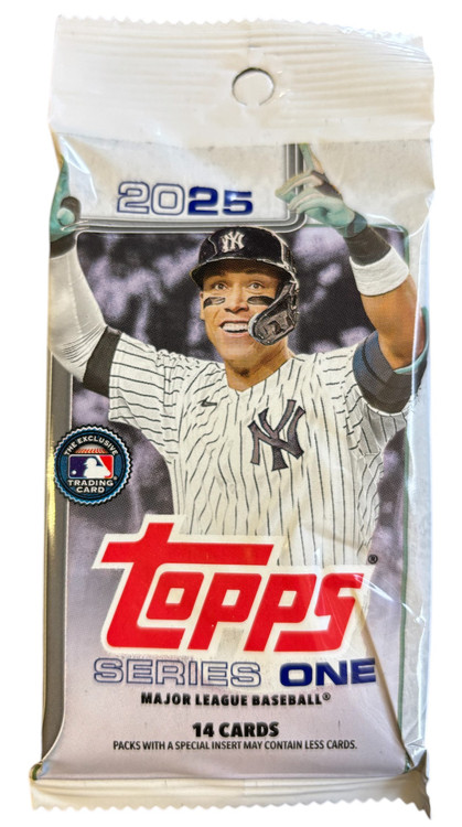 MLB Topps 2025 Series 1 Baseball Trading Card RETAIL Pack 14 Cards