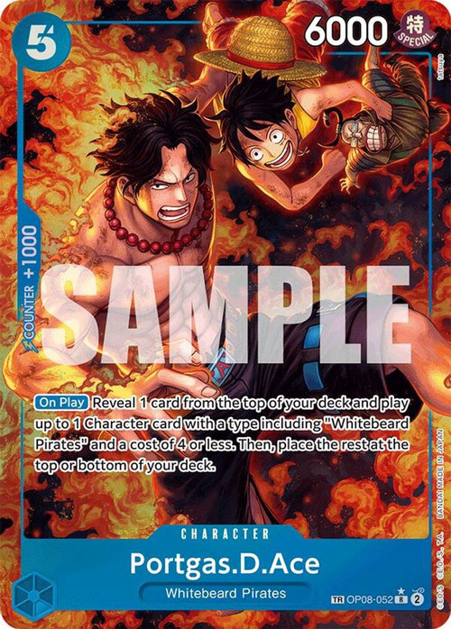 One Piece Trading Card Game Royal Blood Single Card Treasure Rare Portgas.D.Ace OP08-052 - ToyWiz One Piece Trading Card Game Royal Blood Single Card Treasure Rare Portgas.D.Ace OP08-052 - ToyWiz