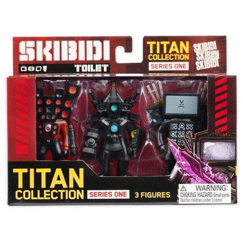 Skibidi Toilet Series 1 Titan Collection 3.75 Action Figure 3-Pack