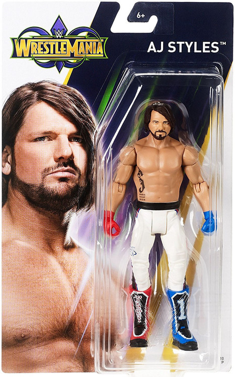 WWE Wrestling WrestleMania 34 AJ Styles 6 Action Figure Damaged