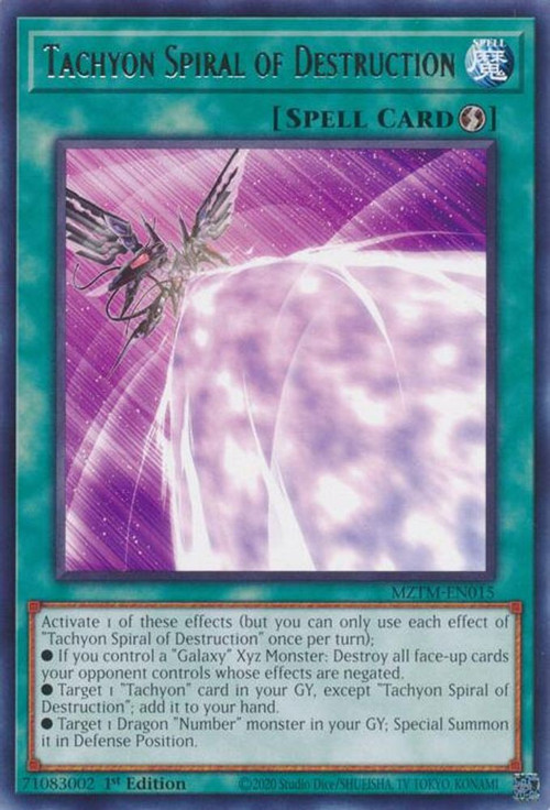 YuGiOh Trading Card Game Maze of the Master Single Card Rare Tachyon ...
