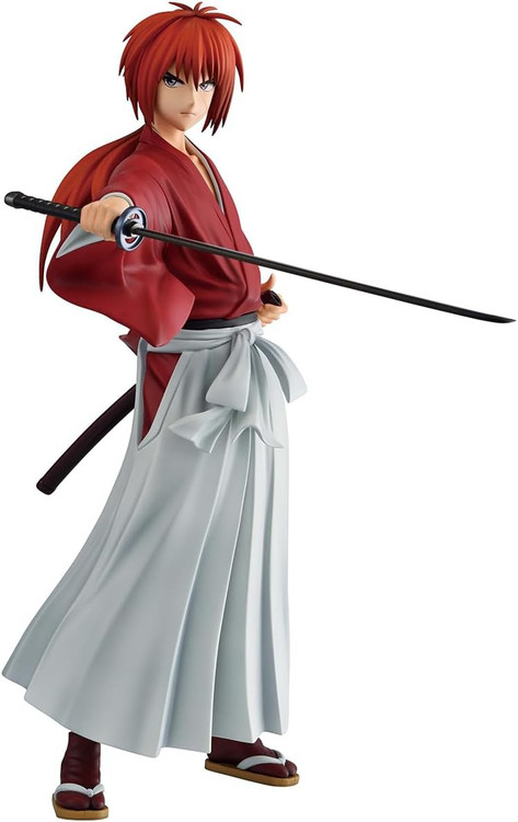 Rurouni Kenshin Masterlise Ichibansho Kenshin Himura 9.4-Inch Collectible Figure [Drawn Sword Version]