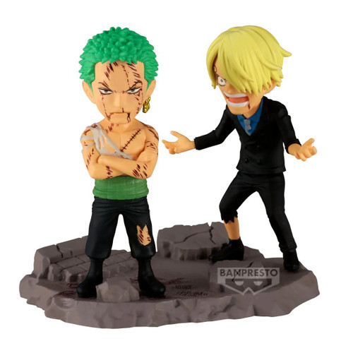 One Piece World Collectable Figure WCF Log Stories Roronoa Zoro & Sanji - "... Nothing ... AT ALL!!!" 3.2-Inch Collectible PVC Figure (Pre-Order ships October)