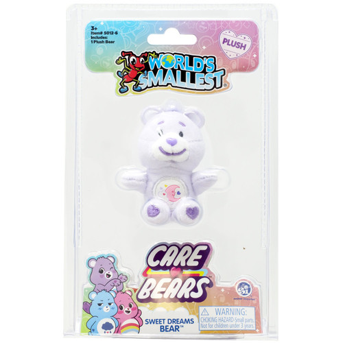 Worlds Smallest Care Bears Series 6 Sweet Dreams Bear Plush Super