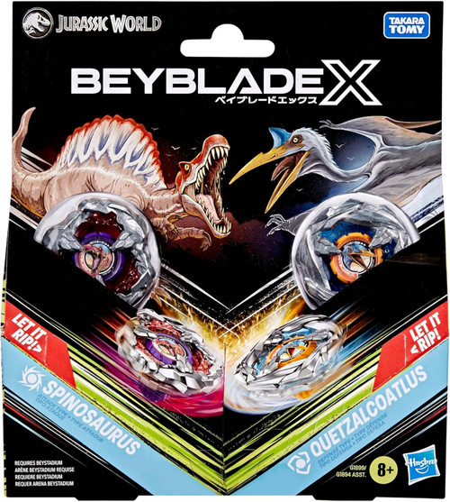 Beyblade X Jurassic World Spinosaurus vs. Quetzalcoatlus Dual Pack