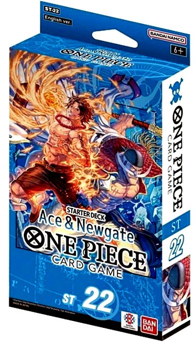 One Piece Trading Card Game Ace Newgate Starter Deck ST-22 ENGLISH, 51  Cards, 10 DON Cards, 70 Card Sleeves More Bandai - ToyWiz