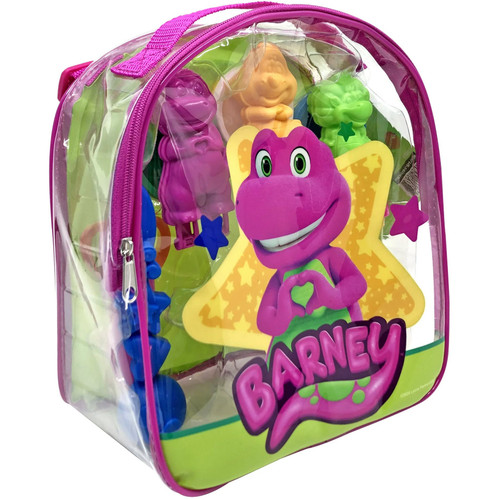 Barney Friends Fun Dough On-the-Go Backpack Fun Dough Molding Set