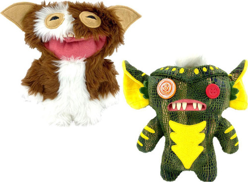 Fuggler Gremlins Gizmo Stripe 9 Set of Both Plush Figures